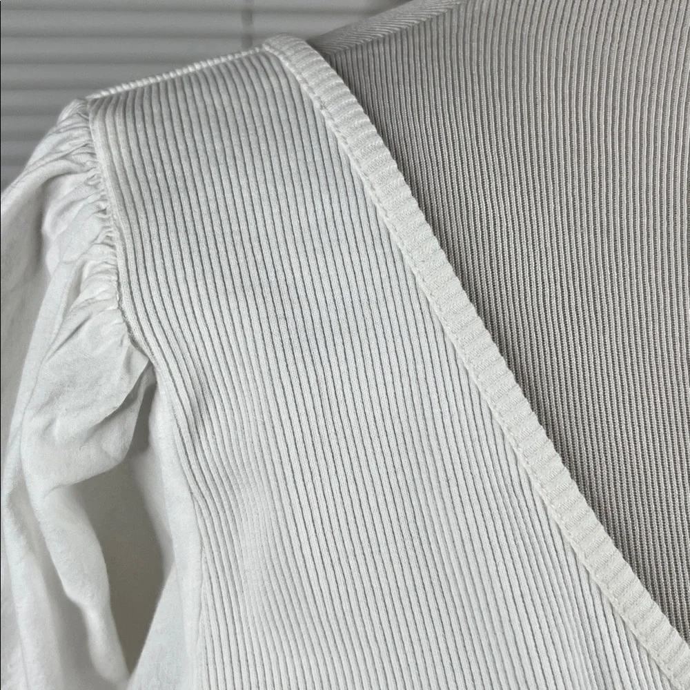 Anthropologie Maeve Puff-Sleeved Top Size Large
